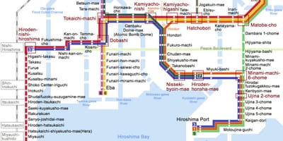 Jr hiroshima station mapa
