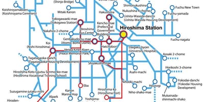 Mapa ng hiroshima sasakyan